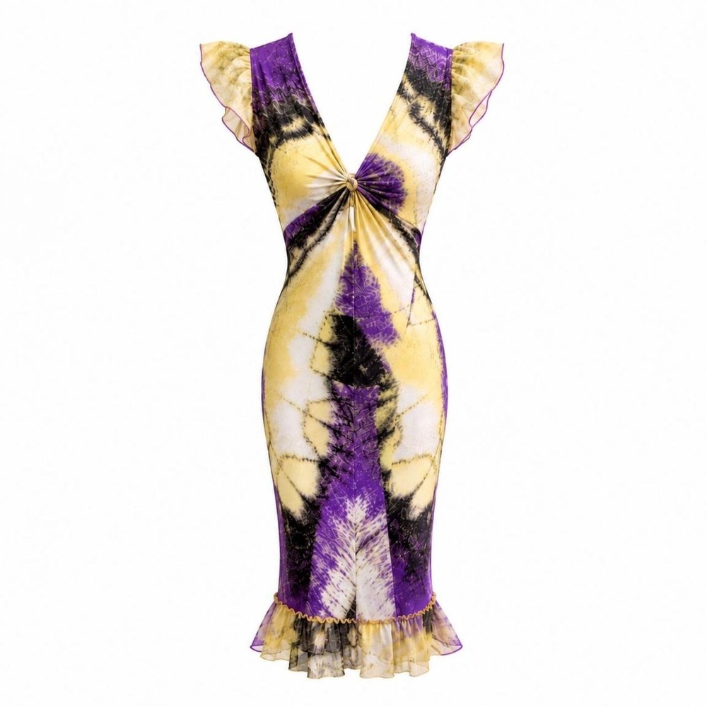 Cavalli Vintage Mesh Dress w/ Hardware - Picture 1 of 4